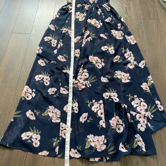 ABERCROMBIE AND FITCH “Fitch” Cold Shoulder Ruffle Maxi Dress Long - Picture 10 of 13